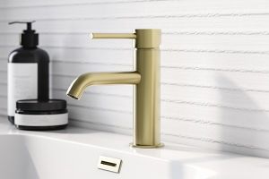 Image showingGold Bathroom Taps