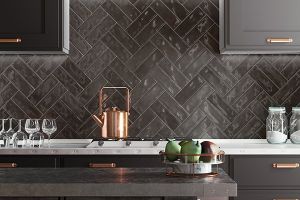 Image showingBlack Wall Tiles