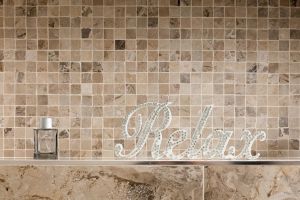 Image showingBeige Mosaic Tiles
