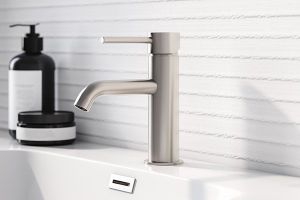 Image showingNickel Bathroom Taps