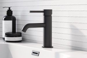 Image showingBlack Bathroom Taps