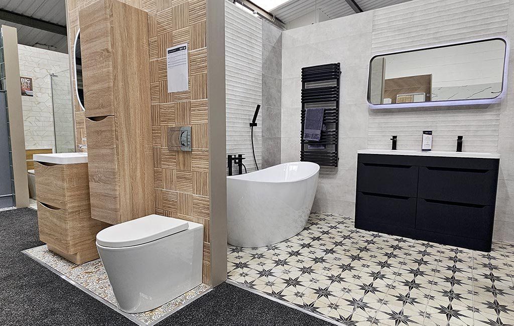 Bathroom bays at Easy Bathrooms Sheffield