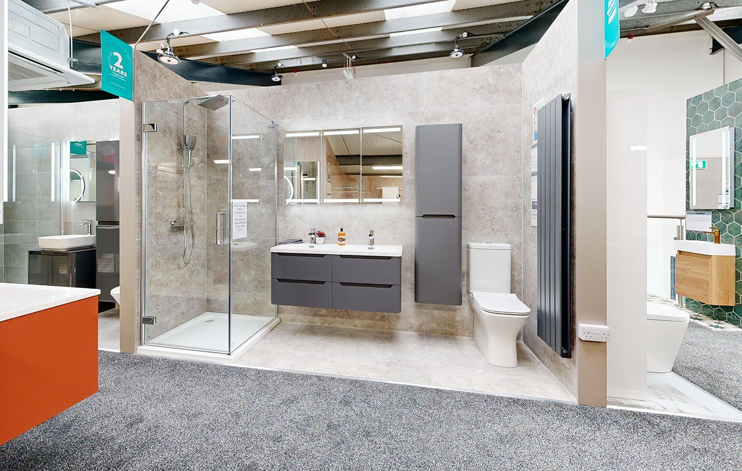 Easy Bathrooms & Tiles Bridgwater showroom