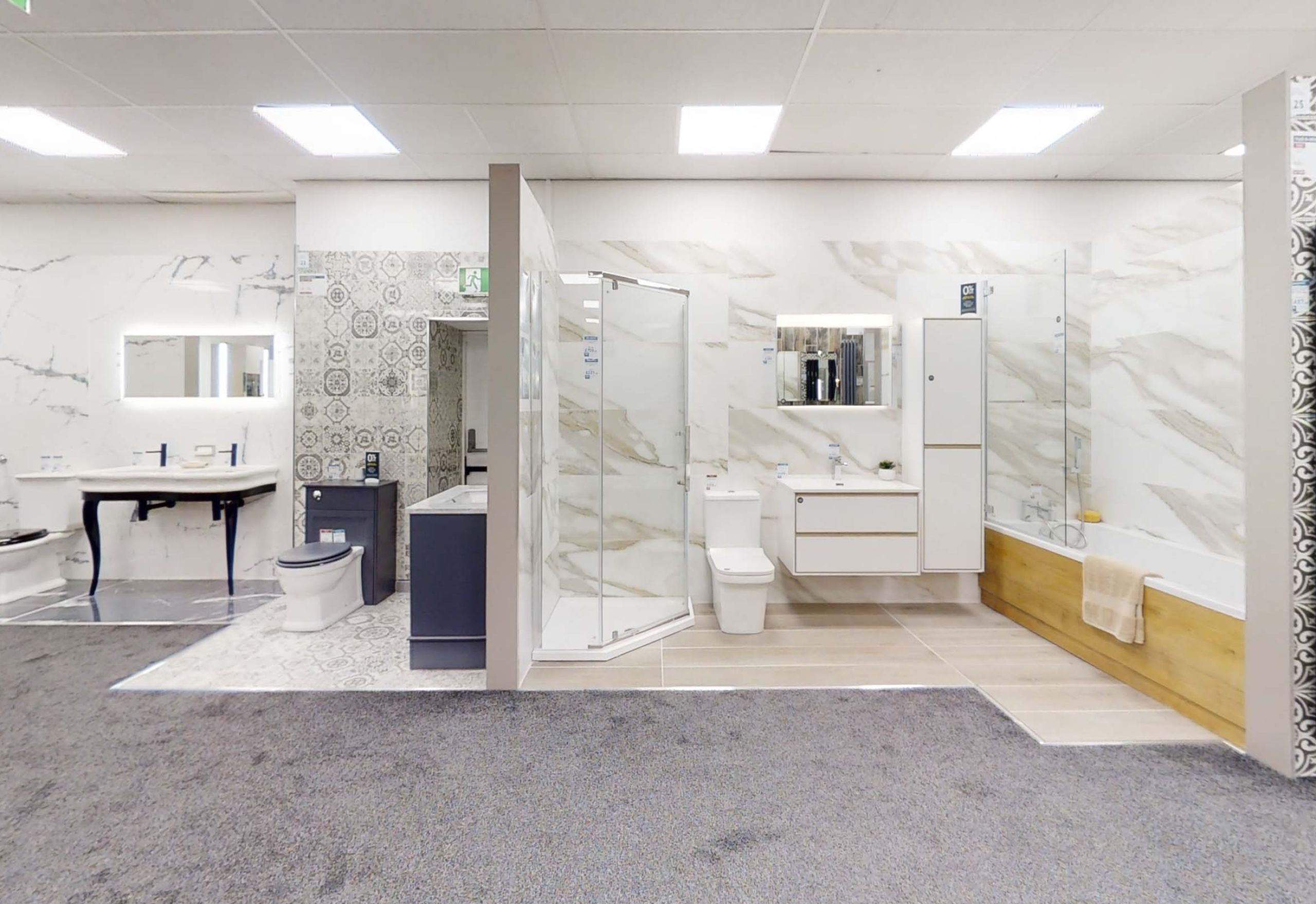 Bathrooms on display Easy Bathrooms Macclesfield
