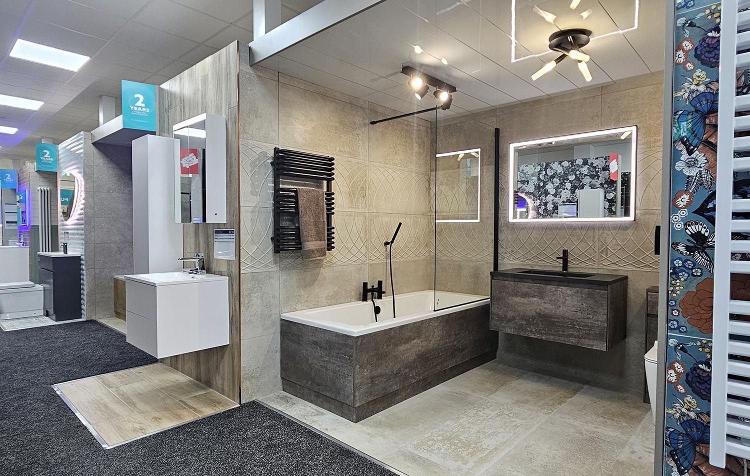 Bathroom displays St Helens showroom
