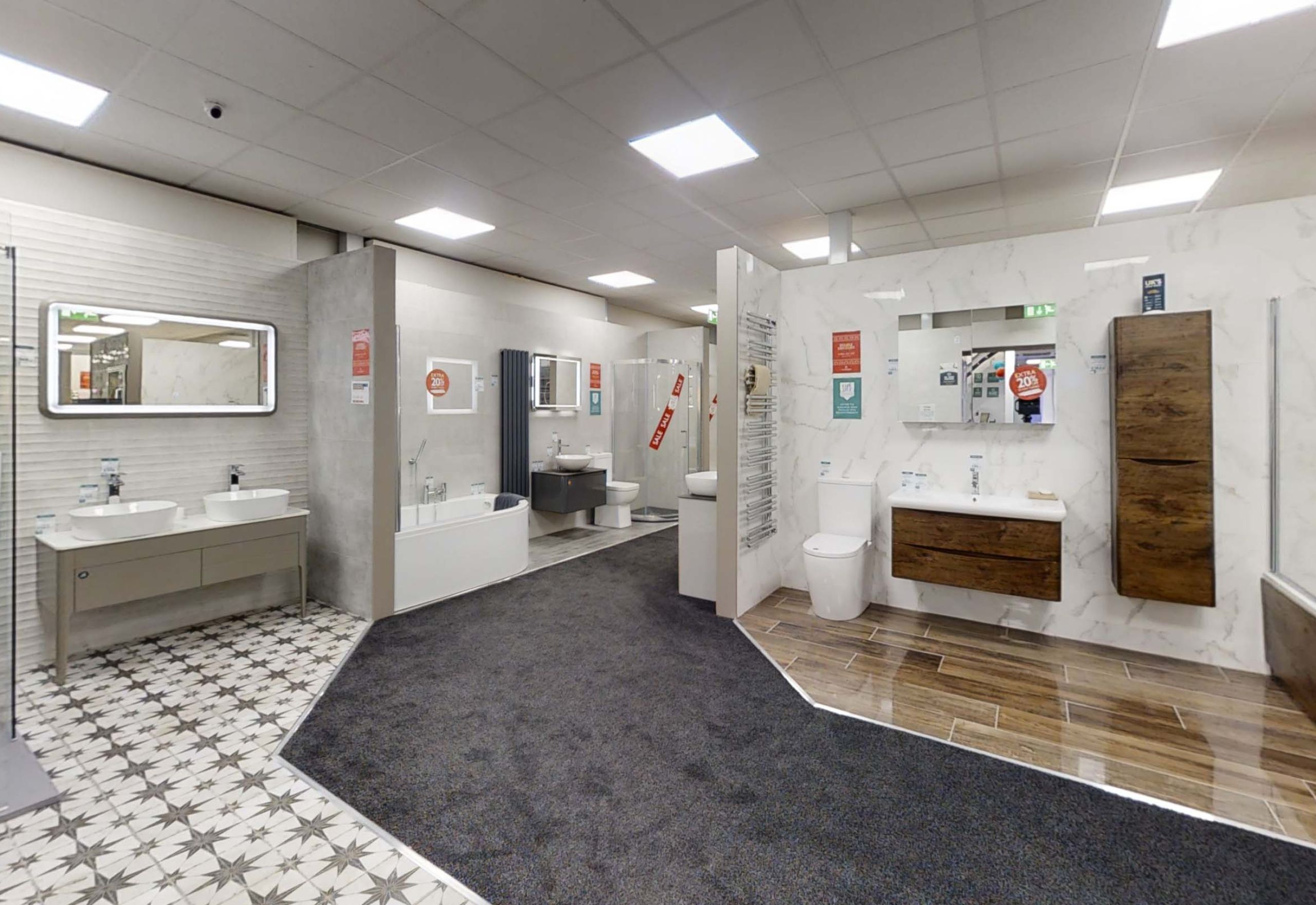 Easy Bathrooms Aintree displays