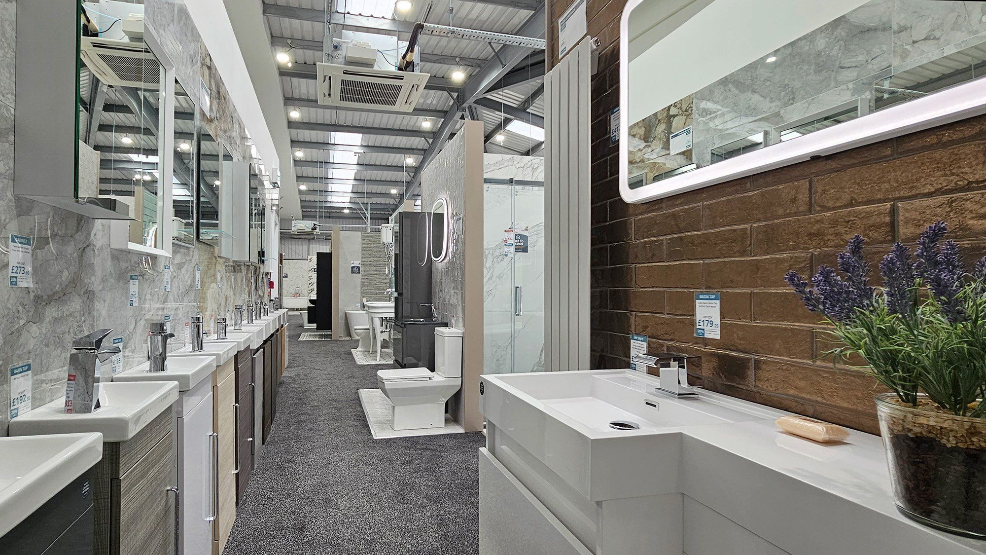 Amesbury bathroom display
