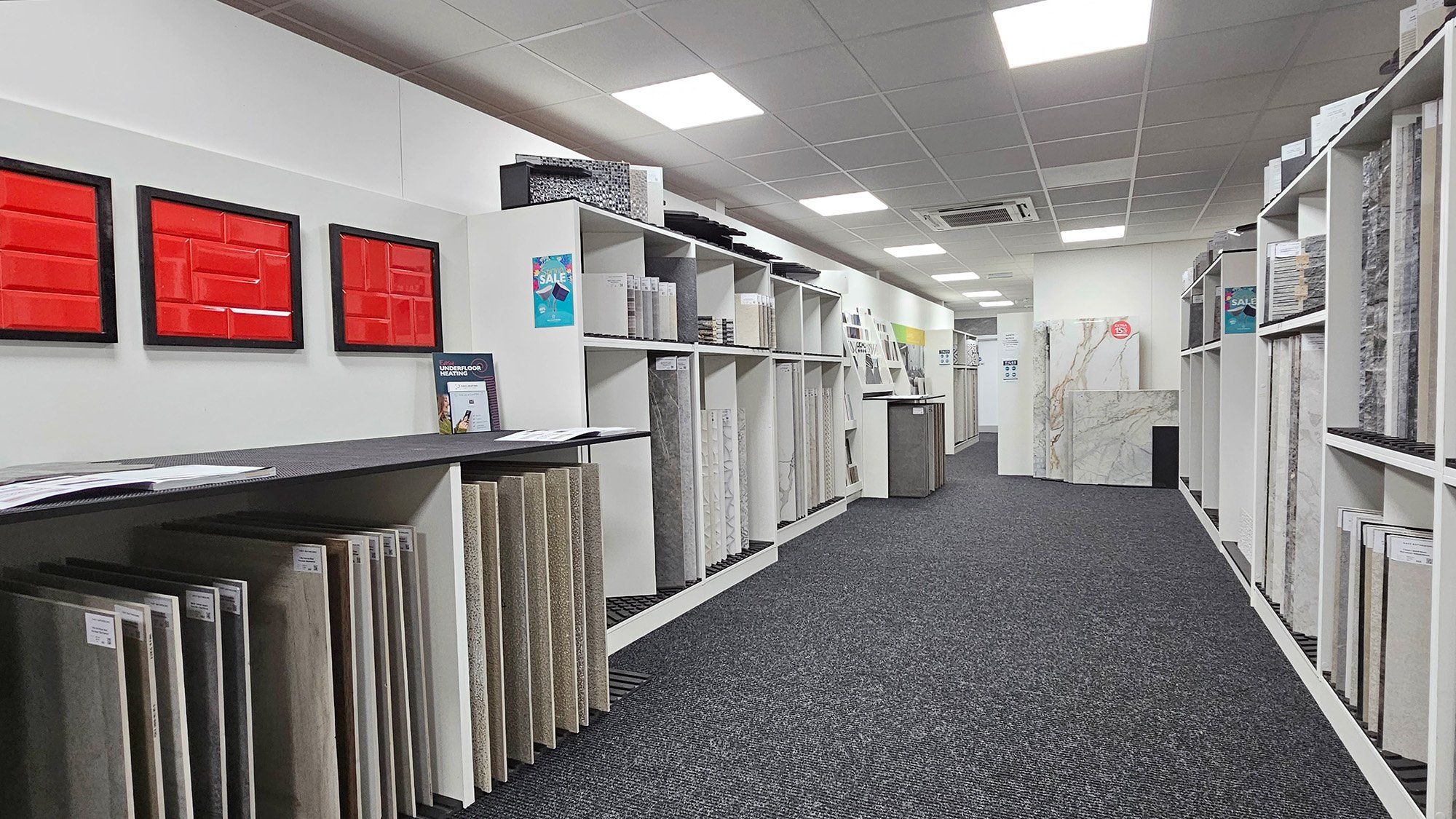 Tiles on display Brackley