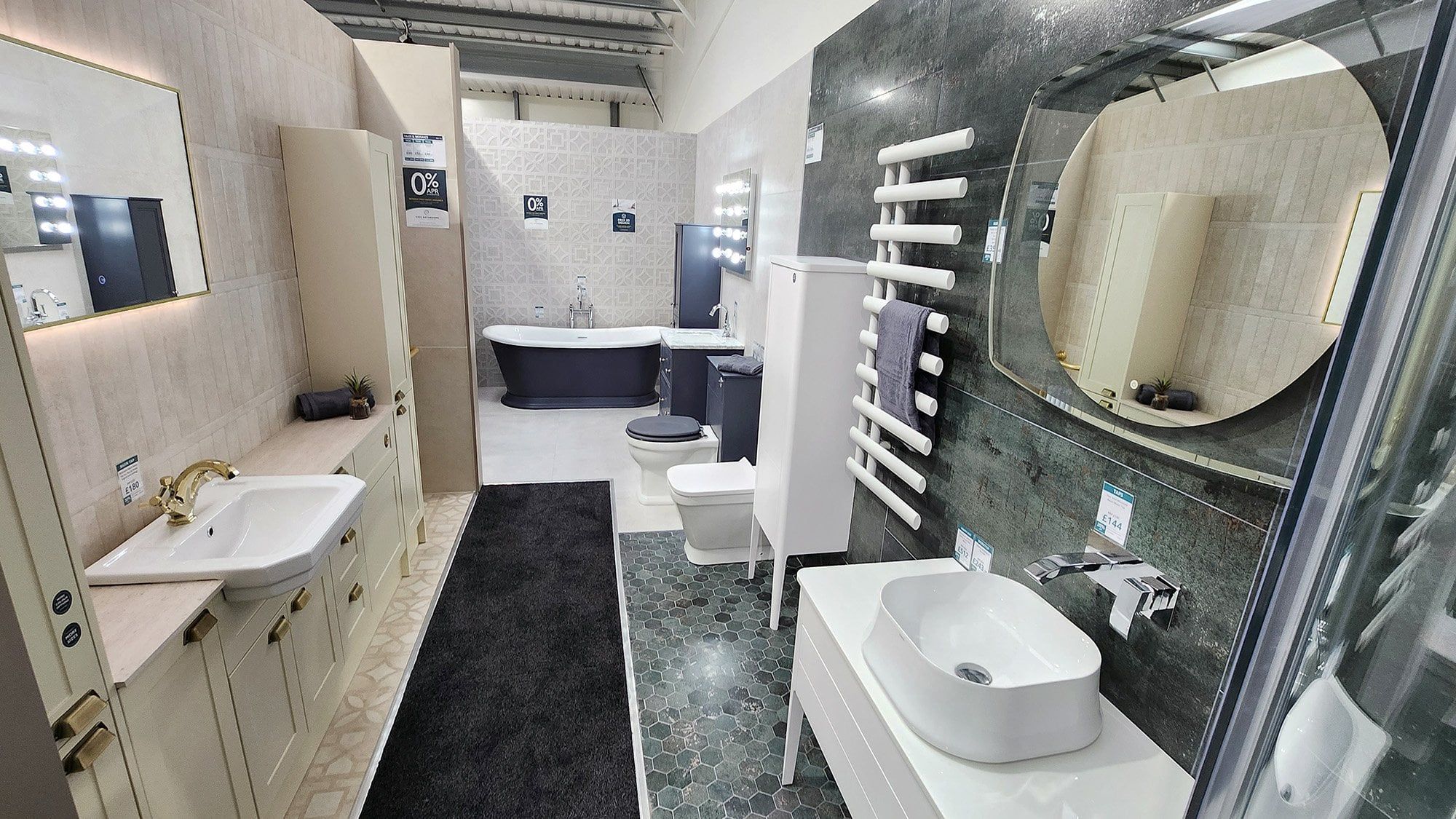 Bathroom displays Easy Bathrooms York