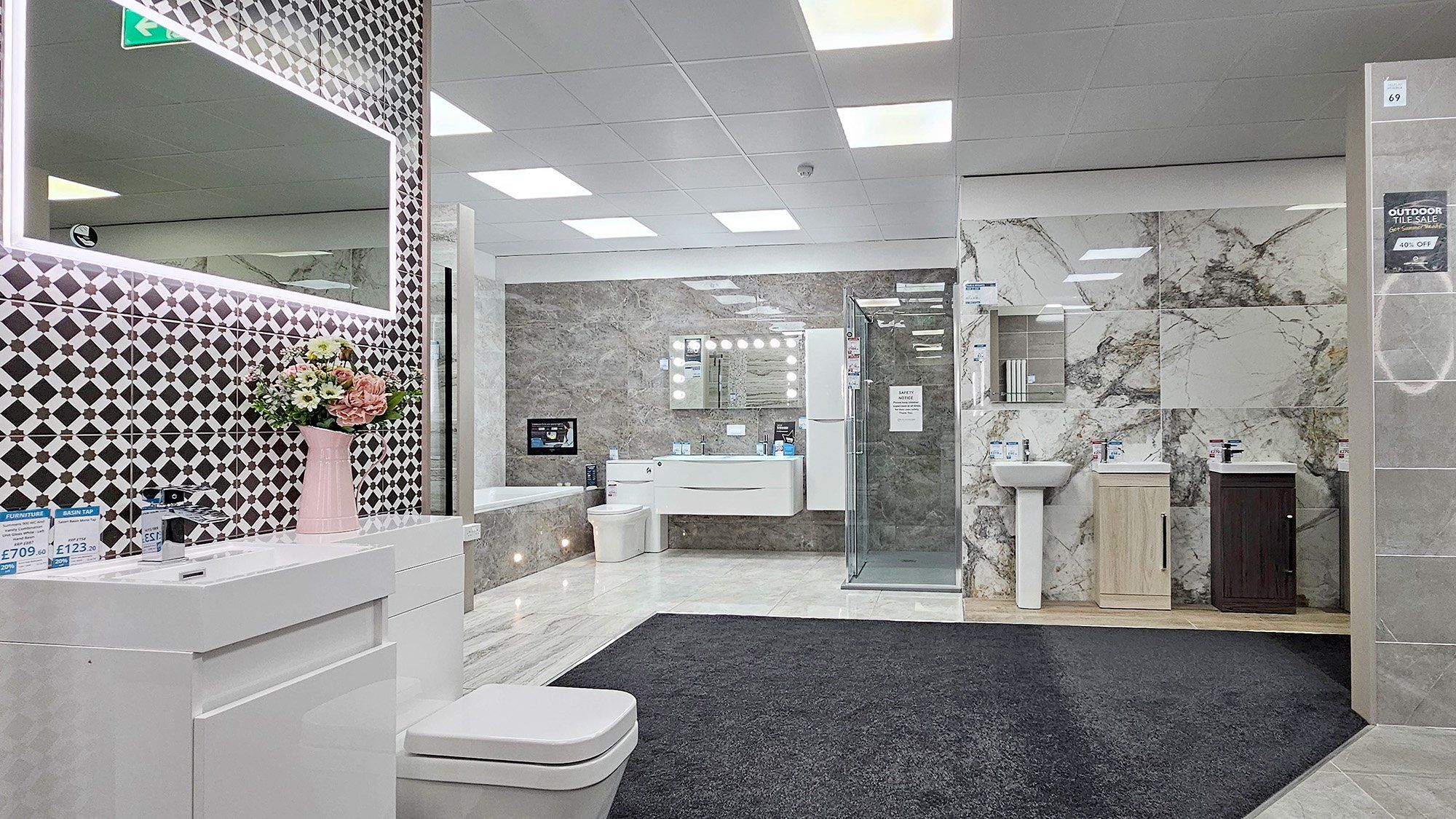 Chelmsford Bathrooms on display