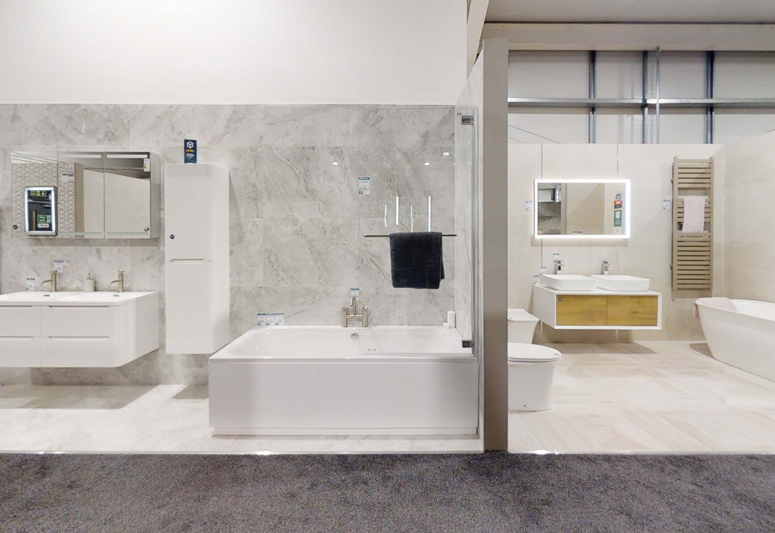 Bathroom Staples Corner Showroom