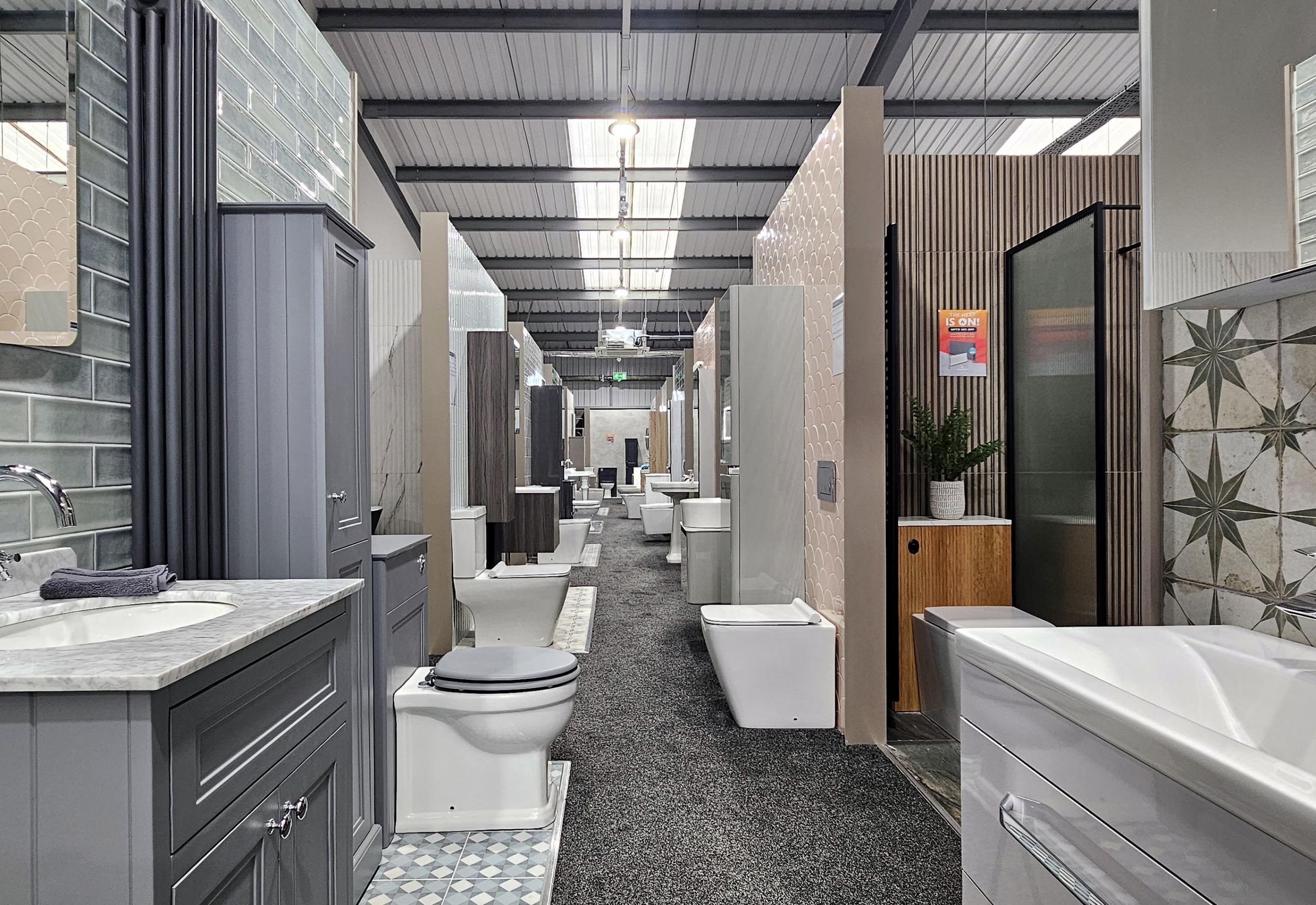 Bathroom bays at Easy Bathrooms Rotherham