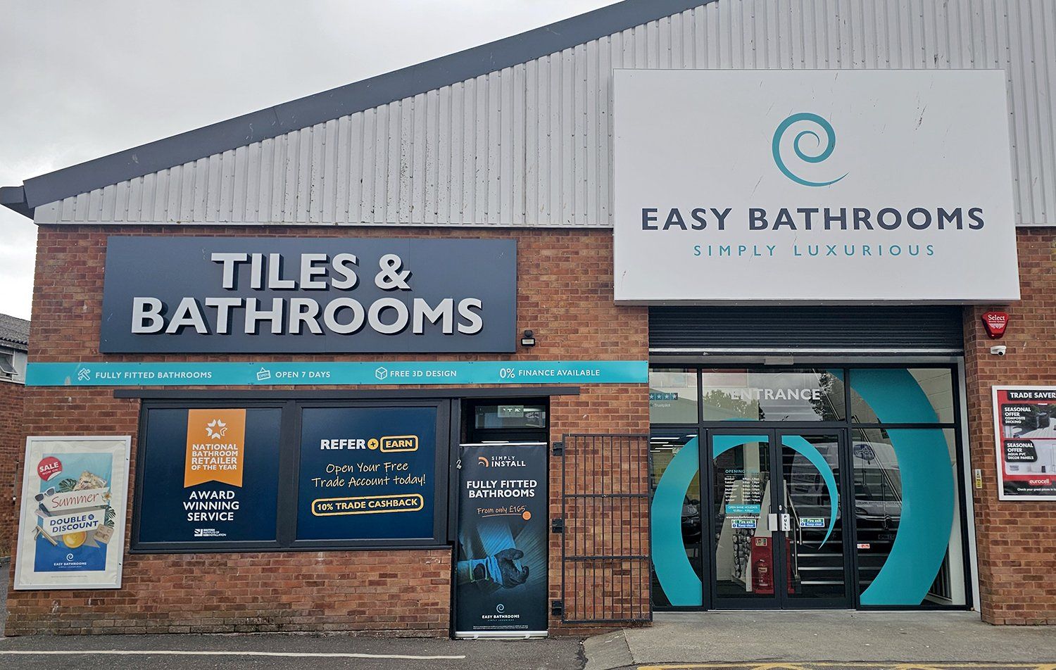 Easy Bathrooms & Tiles Bridgwater showroom
