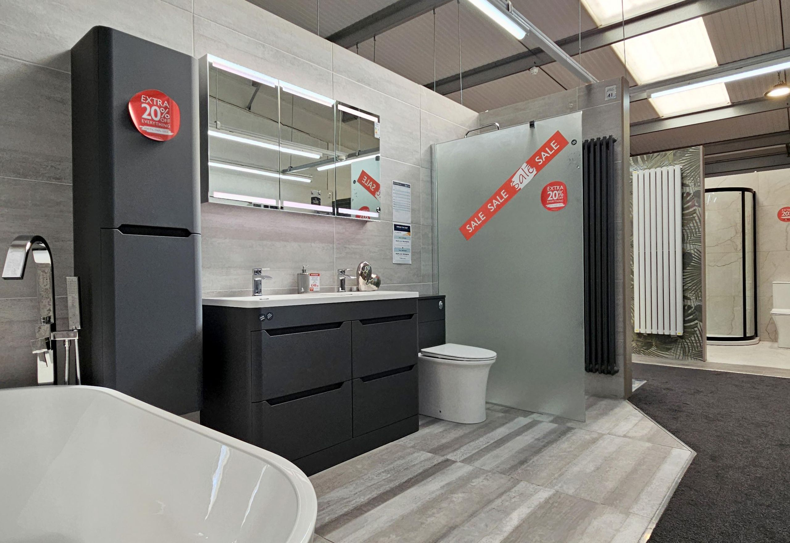 Bathroom displays Easy Bathrooms Leeds Seacroft
