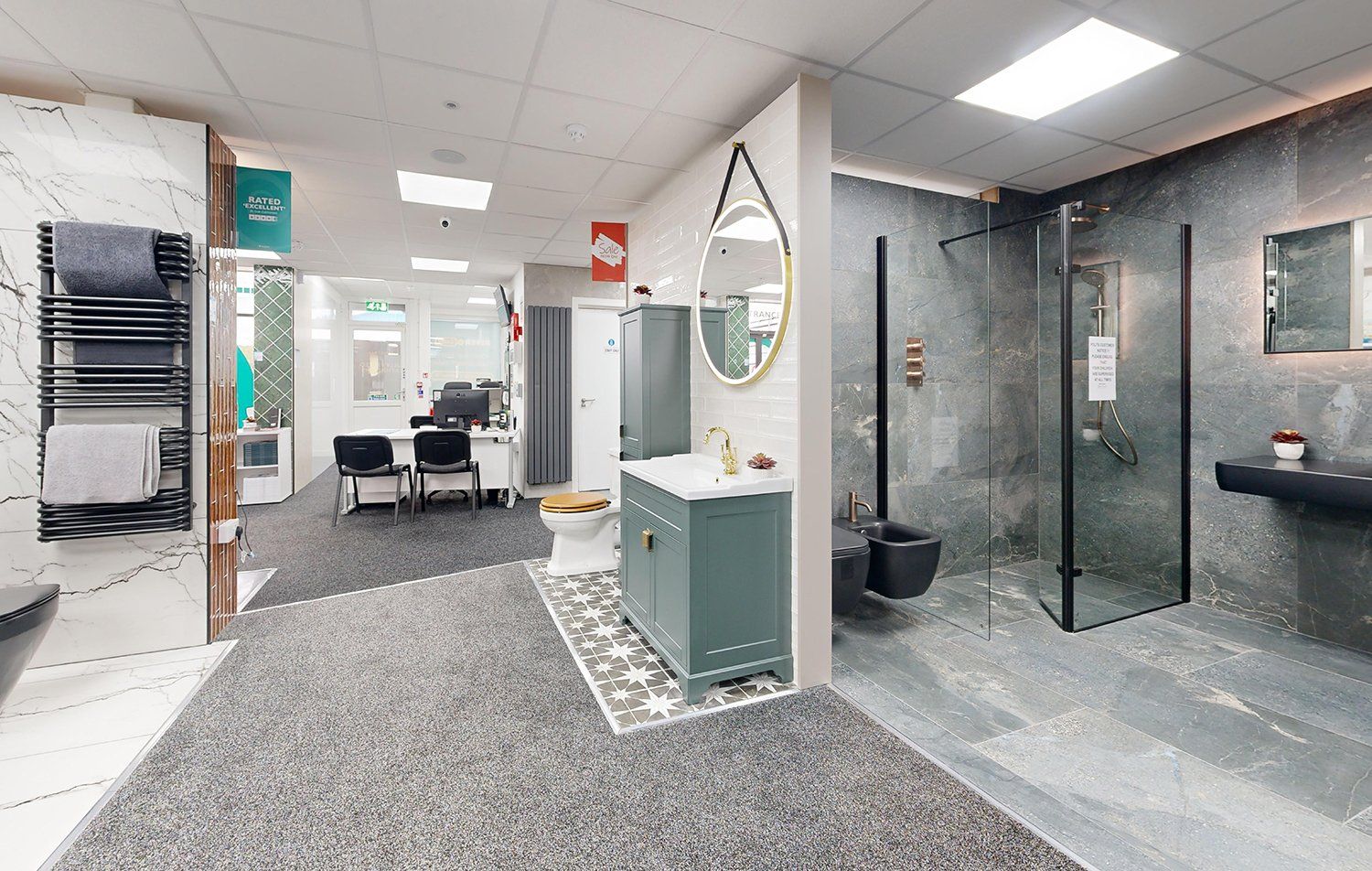 Easy Bathrooms & Tiles Bridgwater showroom