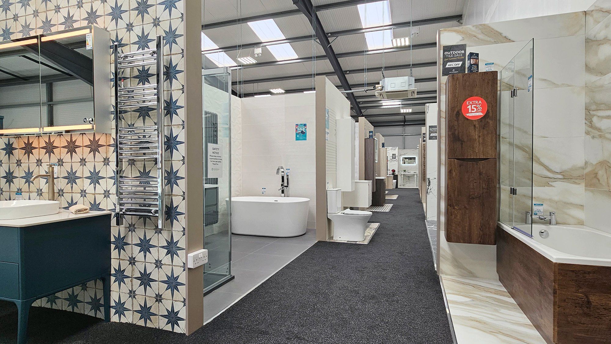 Bathroom displays Easy Bathrooms Watford