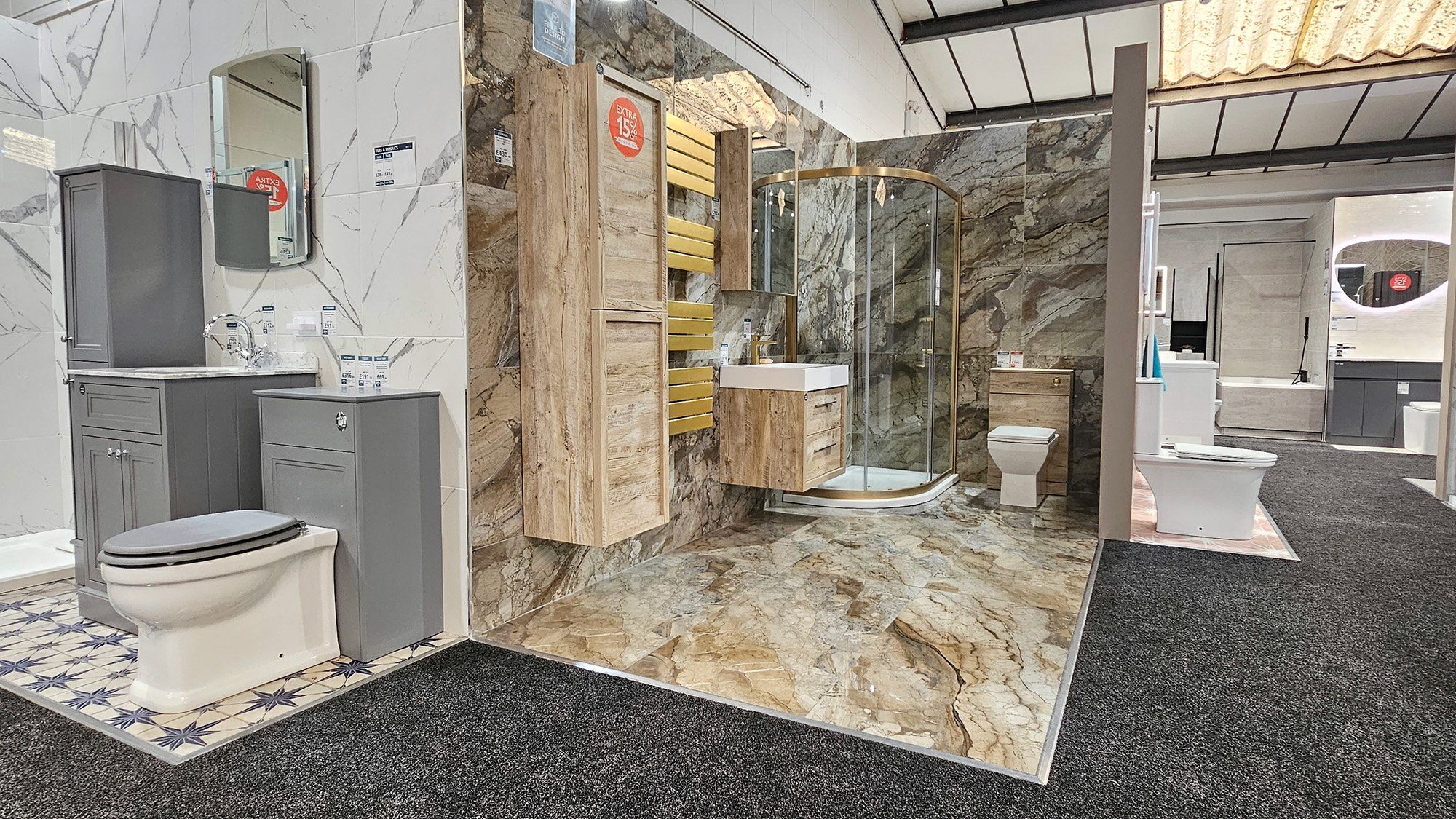 Reading Tilehurst shower bays at Easy Bathrooms