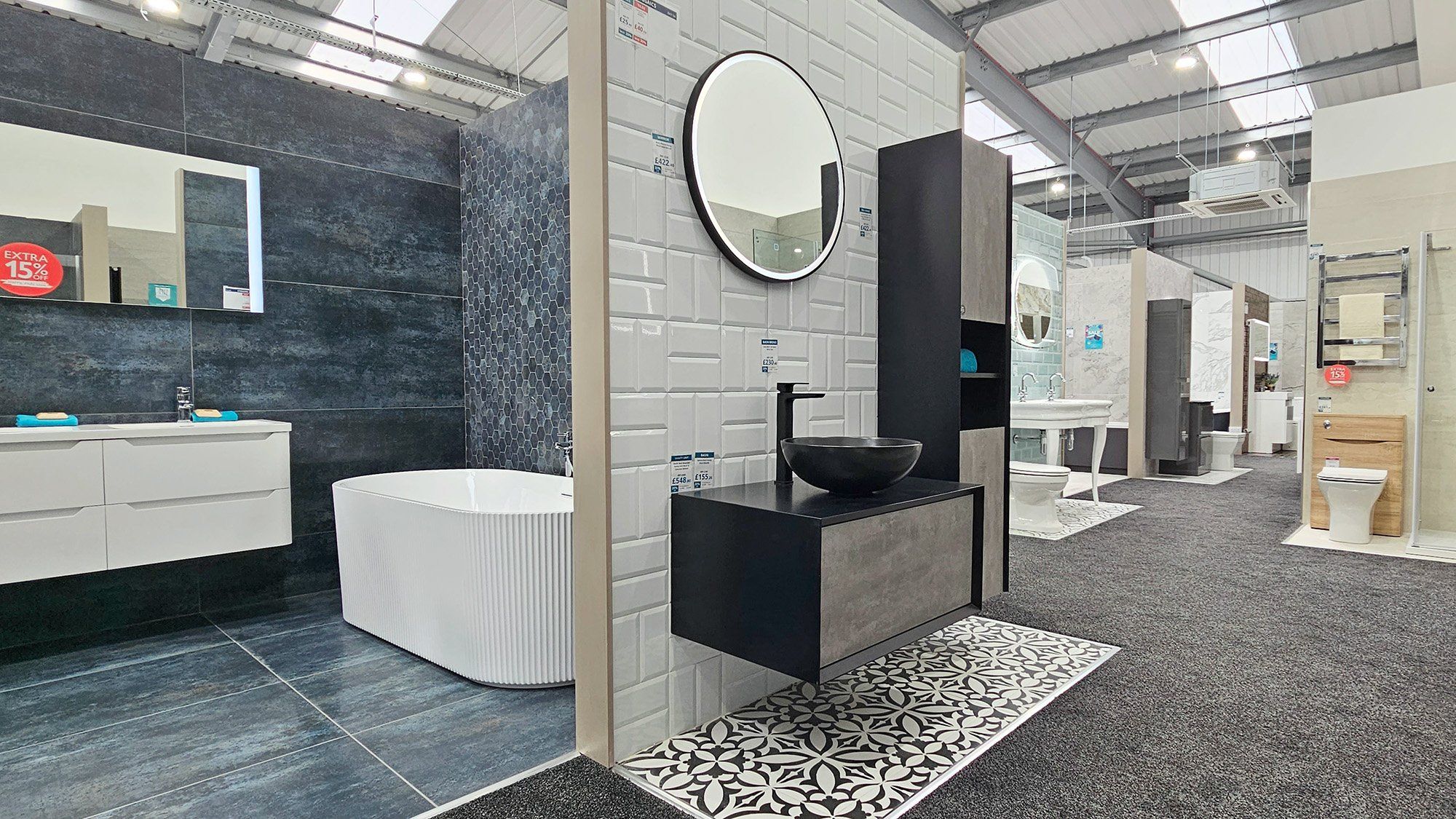 Amesbury bathroom display