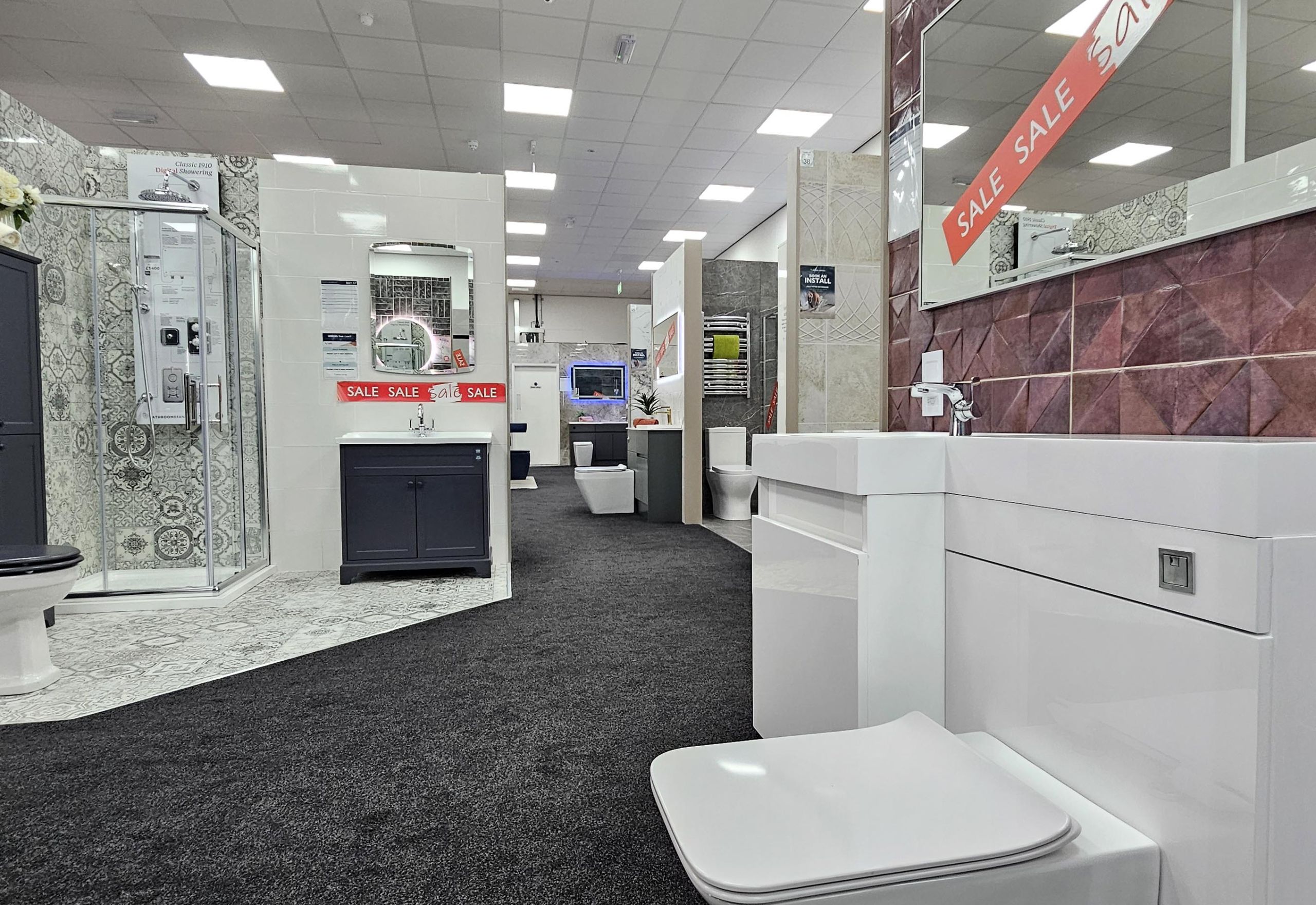 Easy Bathrooms & Tiles Nuneaton Showroom
