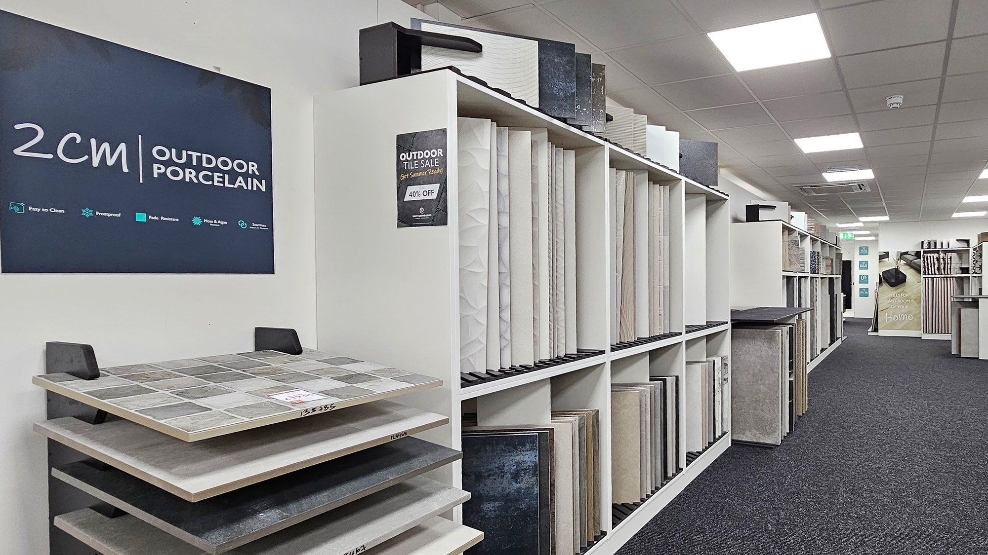 Amesbury tile displays