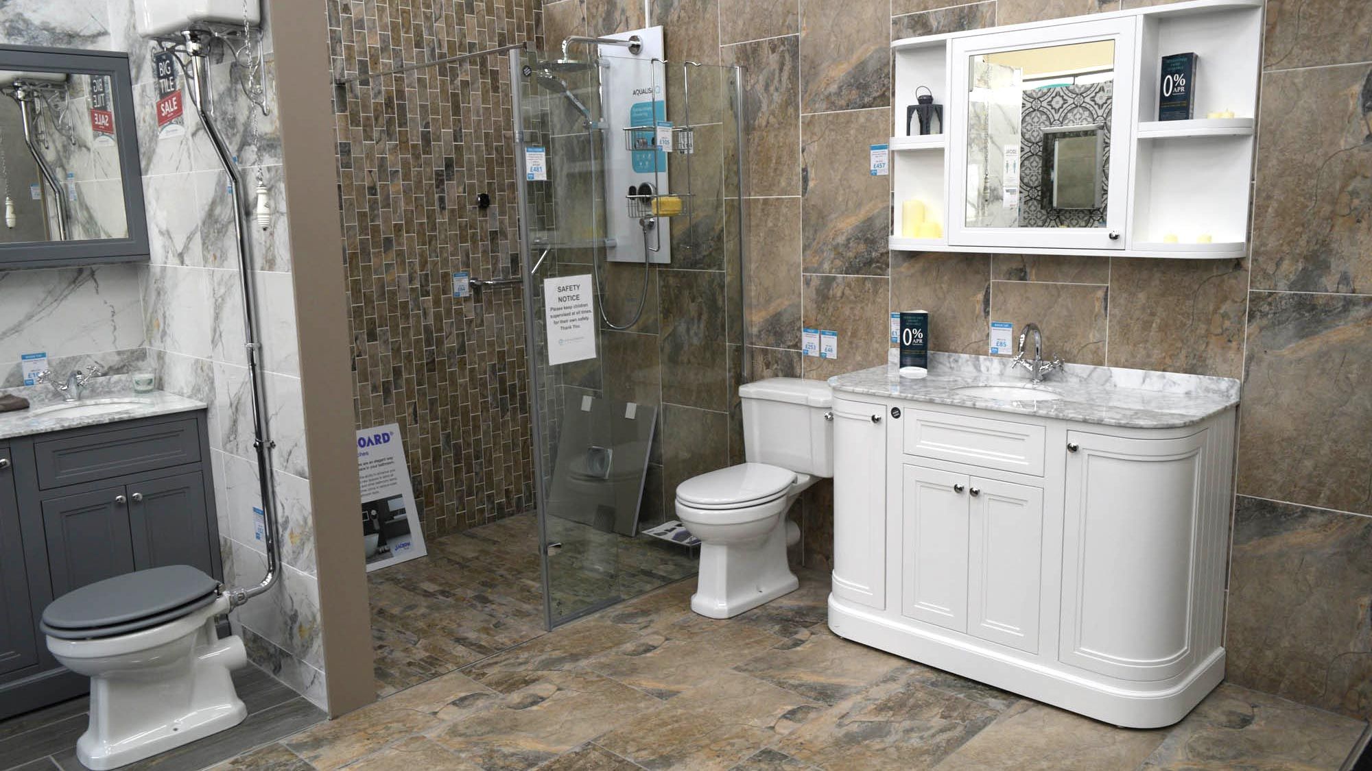 Bathroom bays at Easy Bathrooms Southampton