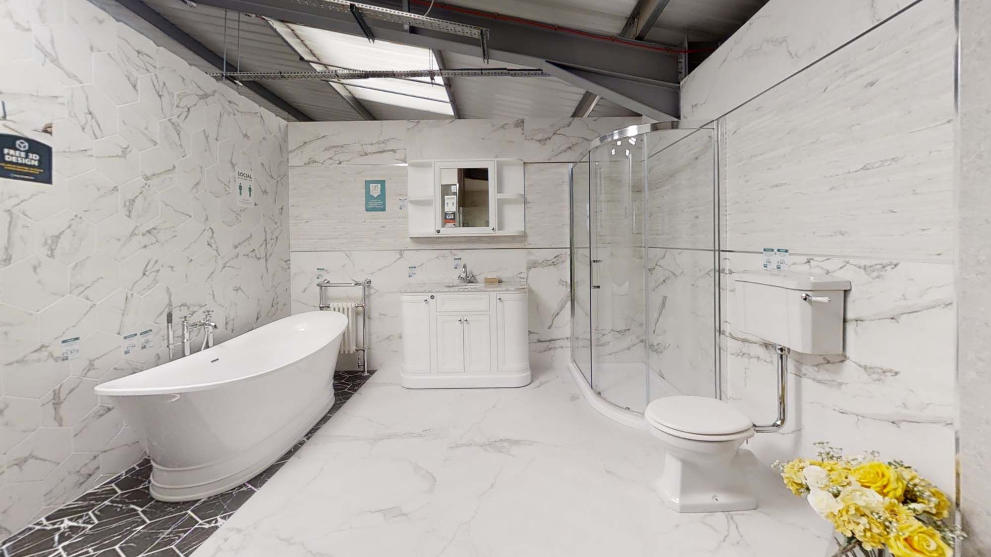Easy Bathrooms Worcester display