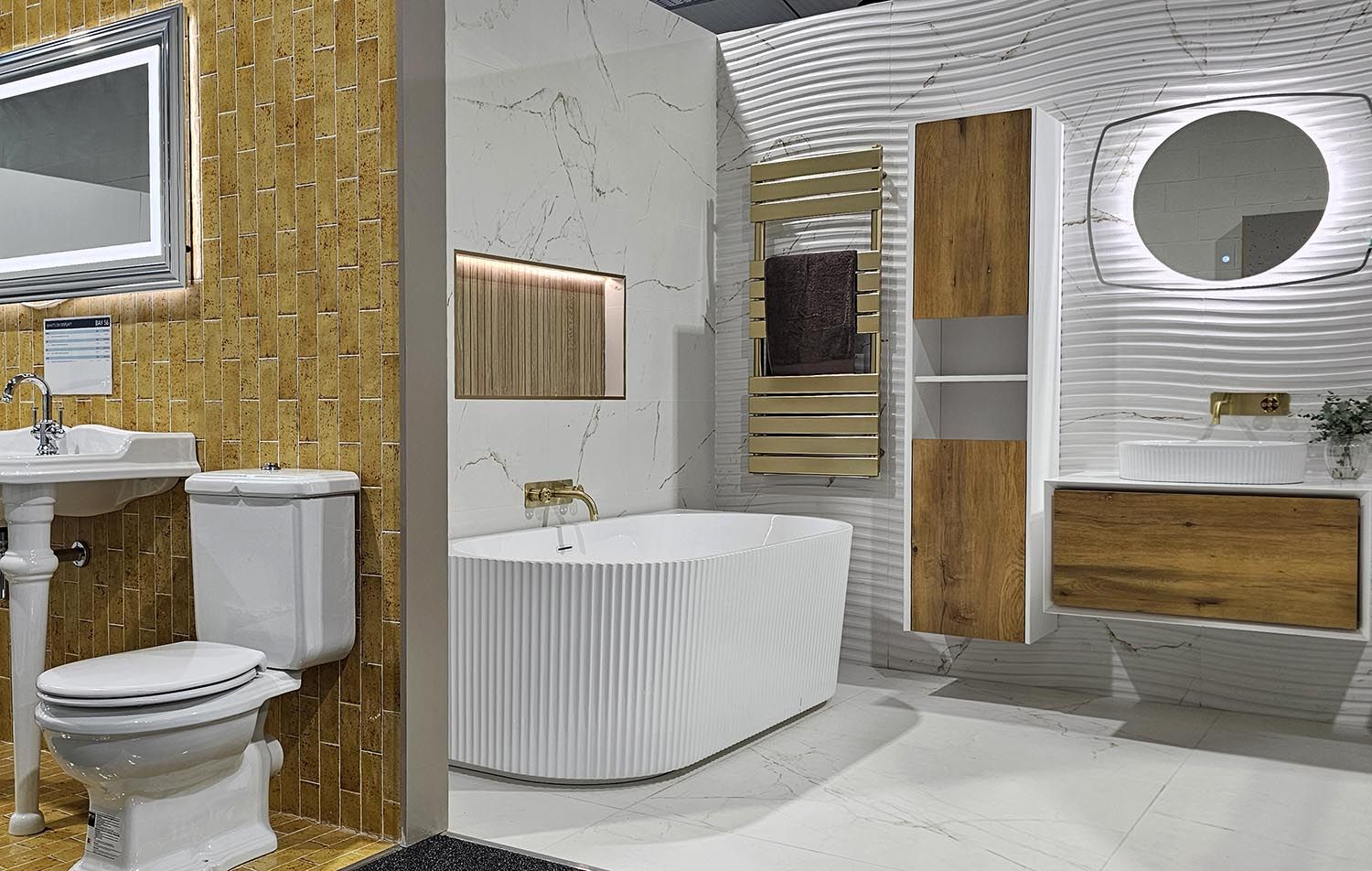 Bathroom bays at Easy Bathrooms St Helens