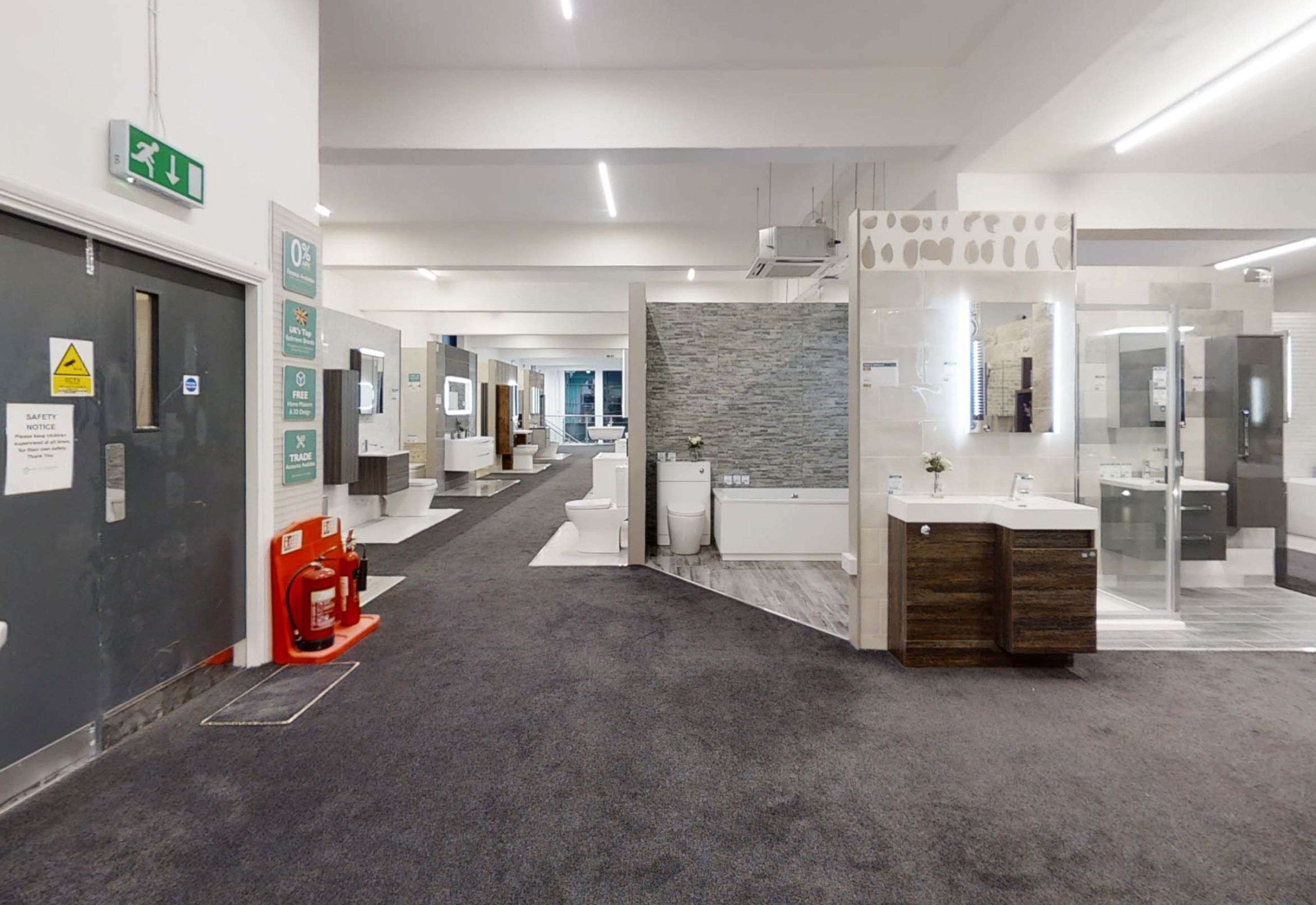 Bathroom displays easy bathrooms