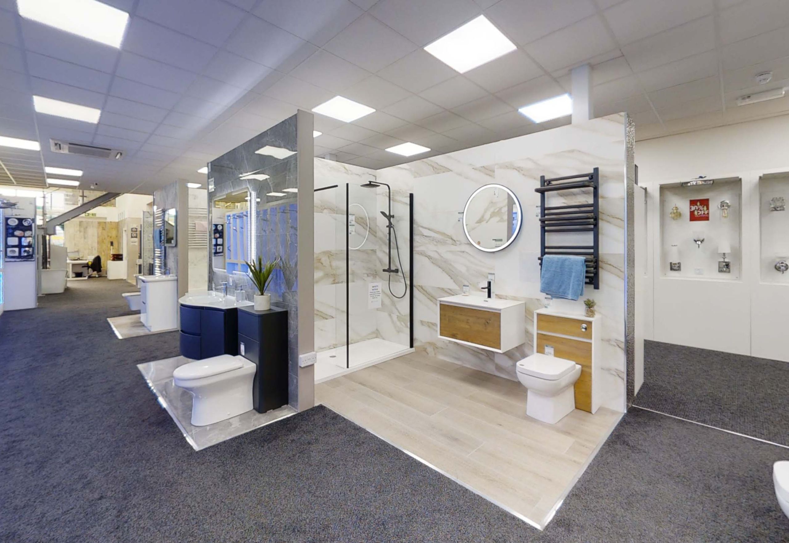 Bathroom displays easy bathrooms evesham