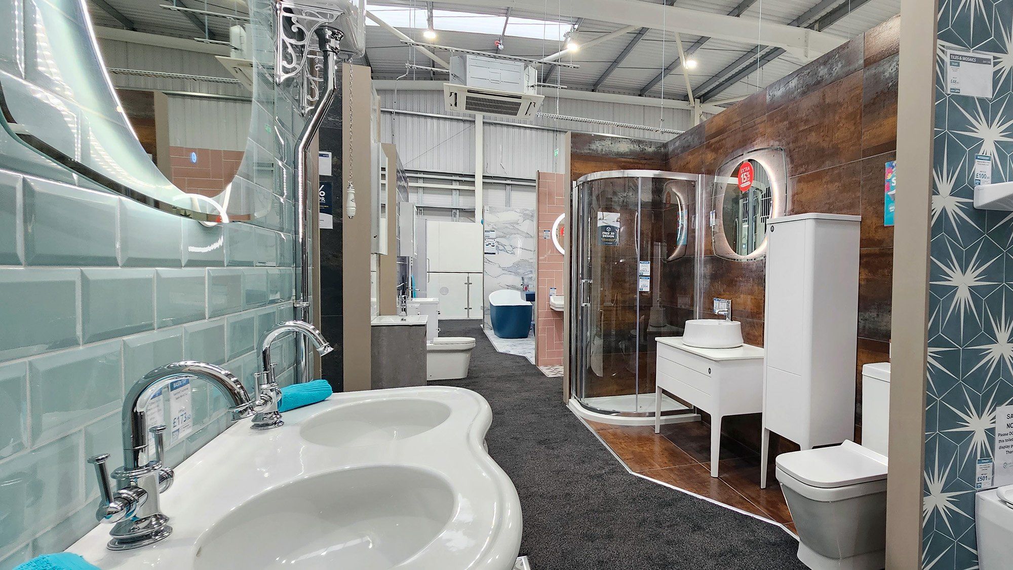 Brackley Easy Bathrooms Showroom displays