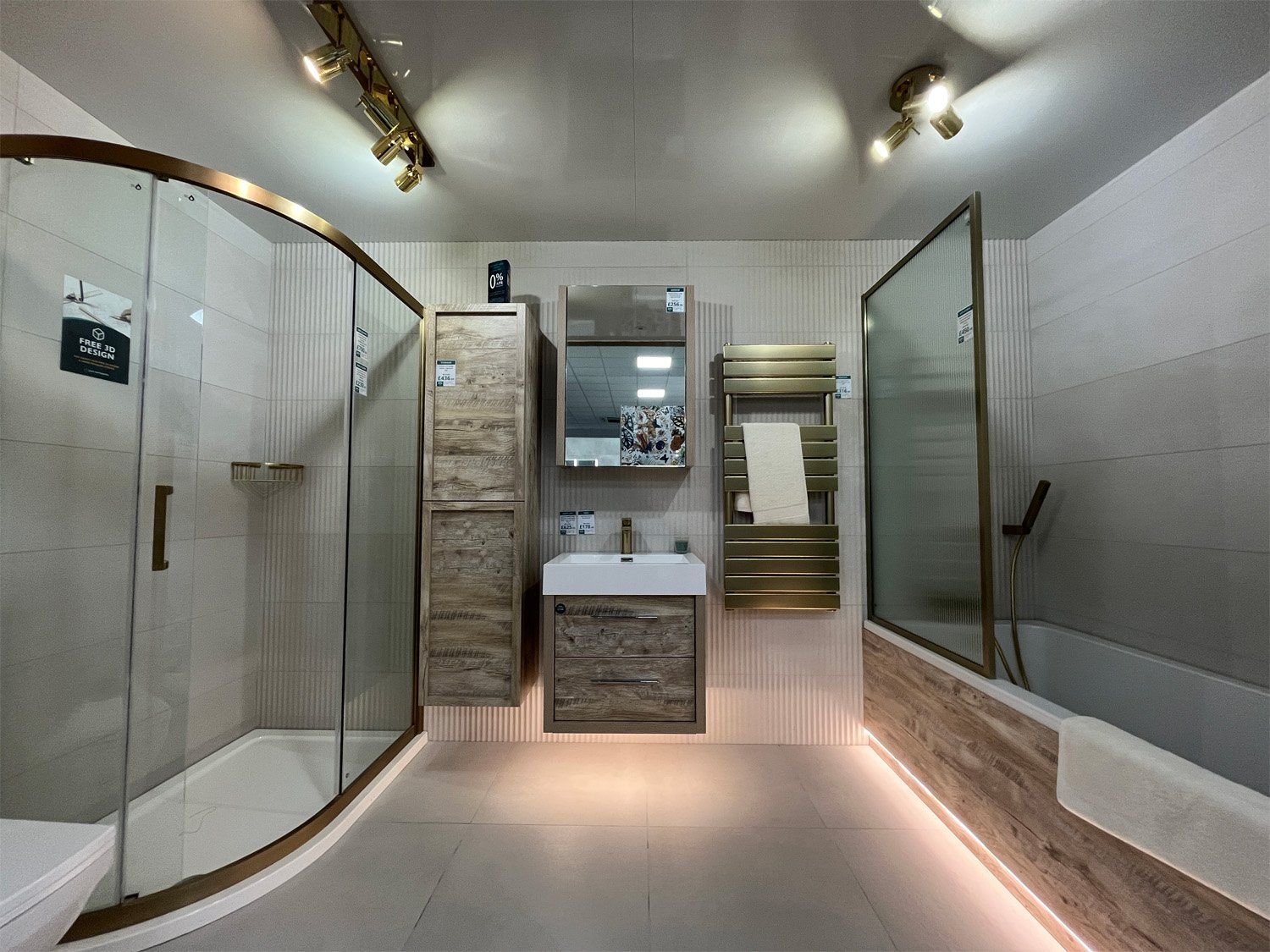 Easy Bathrooms Birstall Showroom displays