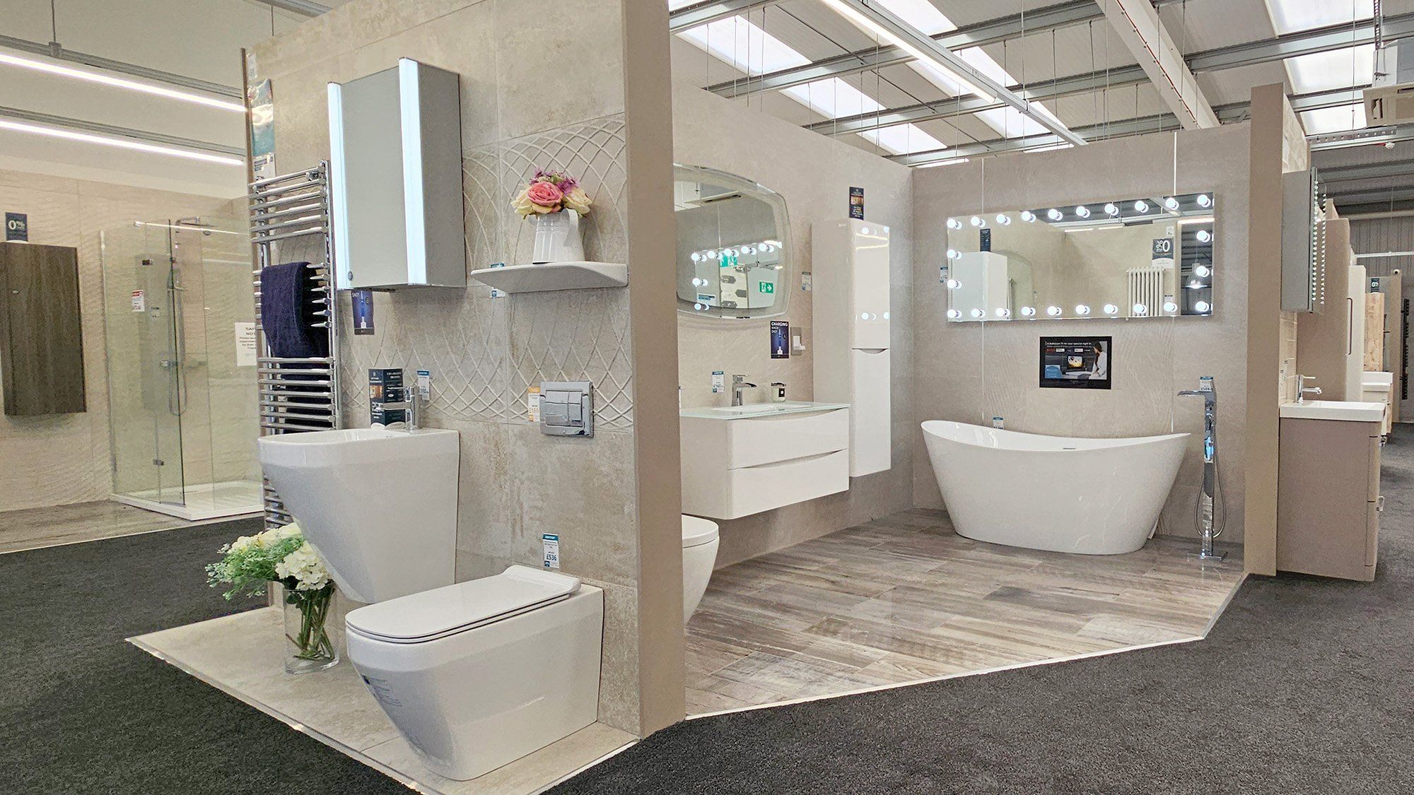 Bathrooms bays at Easy Bathrooms Orpington
