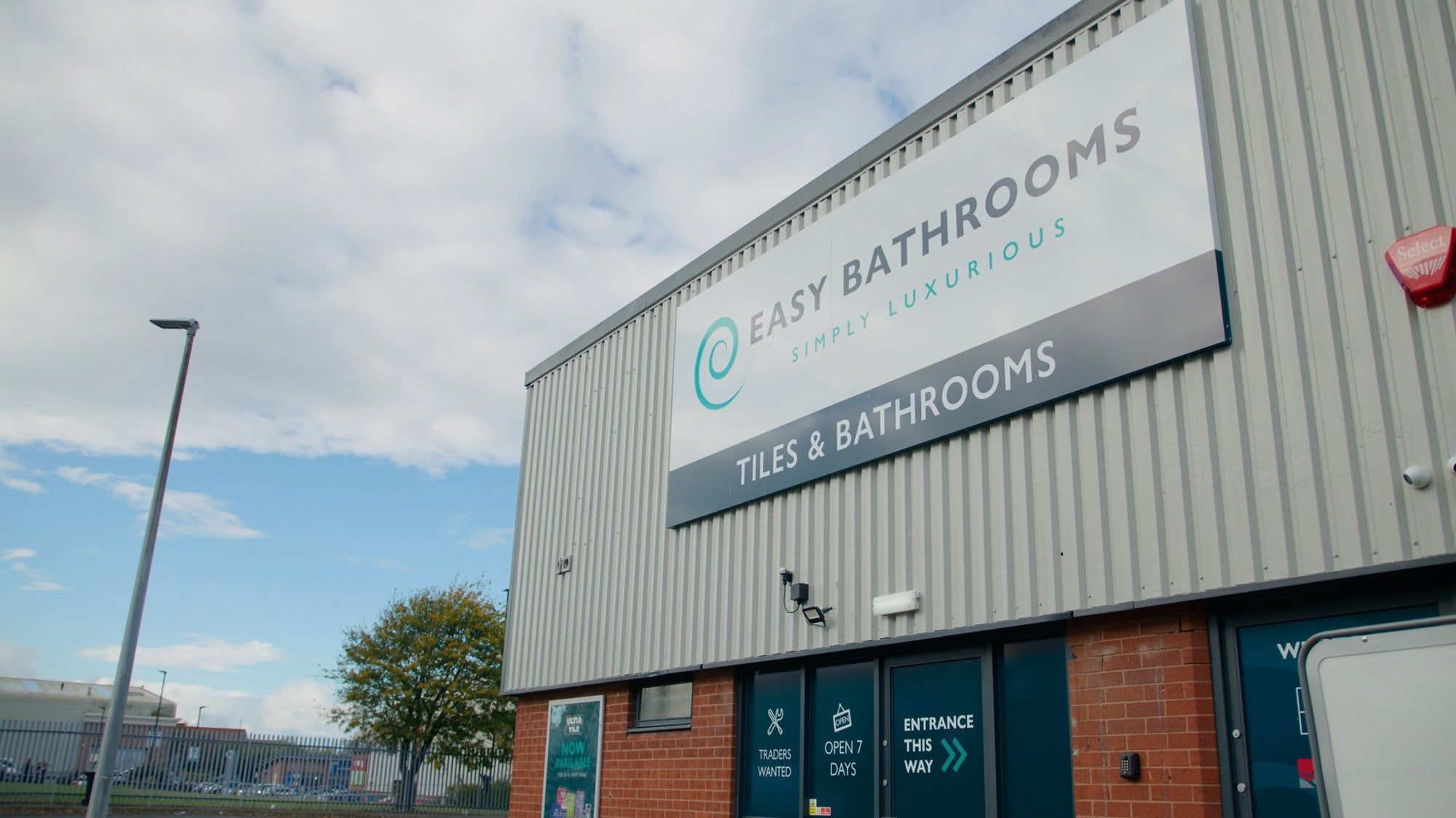Bathroom showroom building by Easy Bathrooms Newcastle Airport