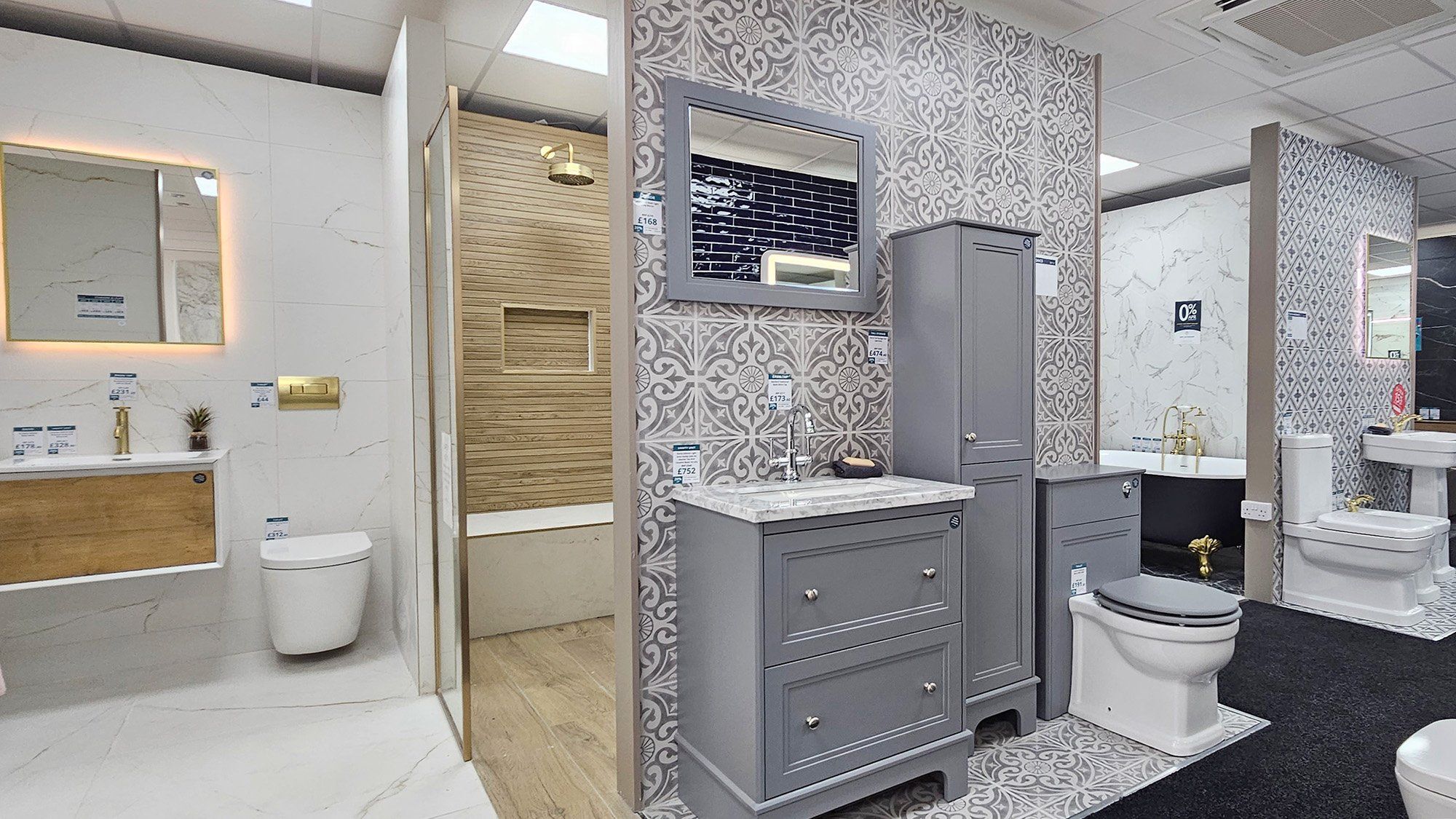 Easy Bathrooms Bath Showroom Vanity unit on displayVanity unit on display