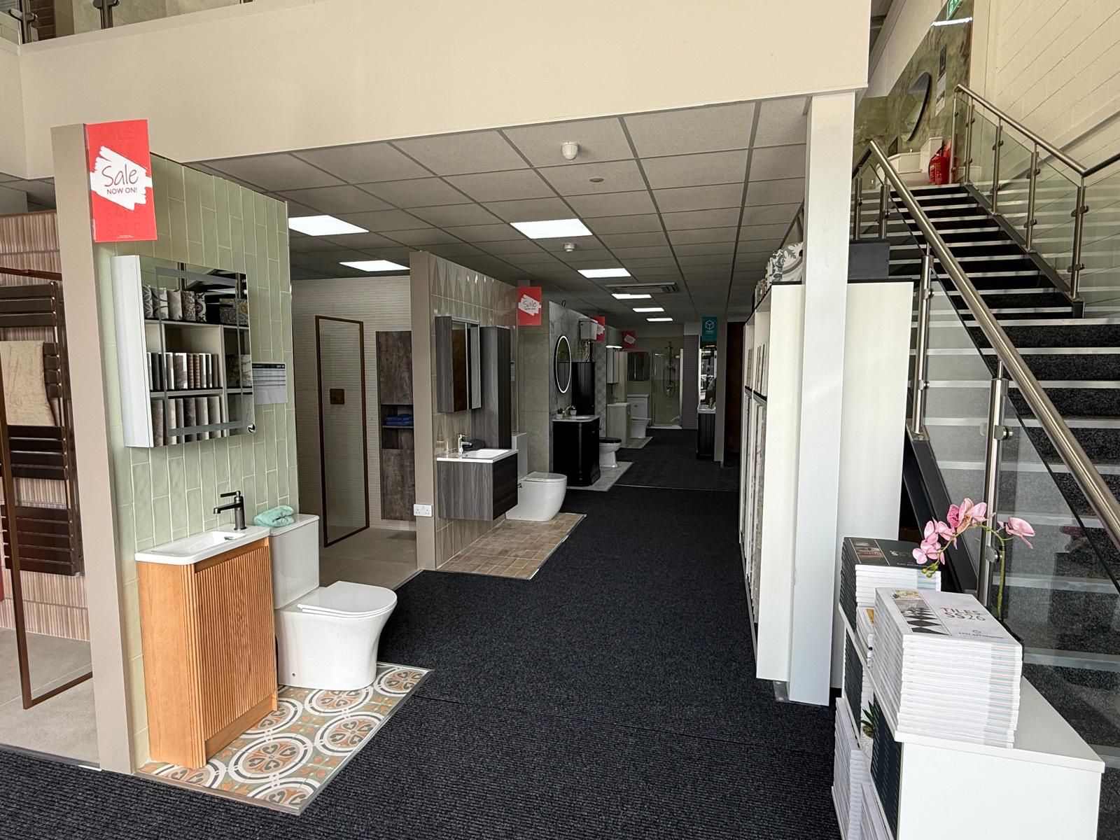 Interior view of the Easy Bathrooms Lewisham showroom